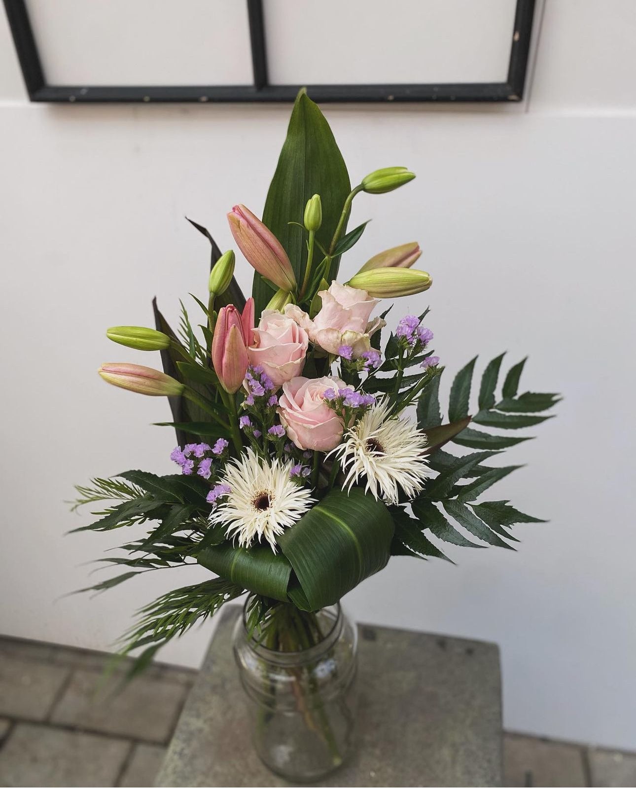 Blómvöndur fyrir útför